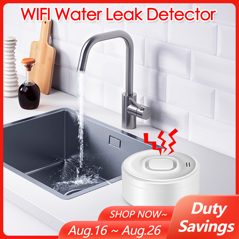 Water Alarm Sensor - Smart WIFI Water Leak Detector 100dB