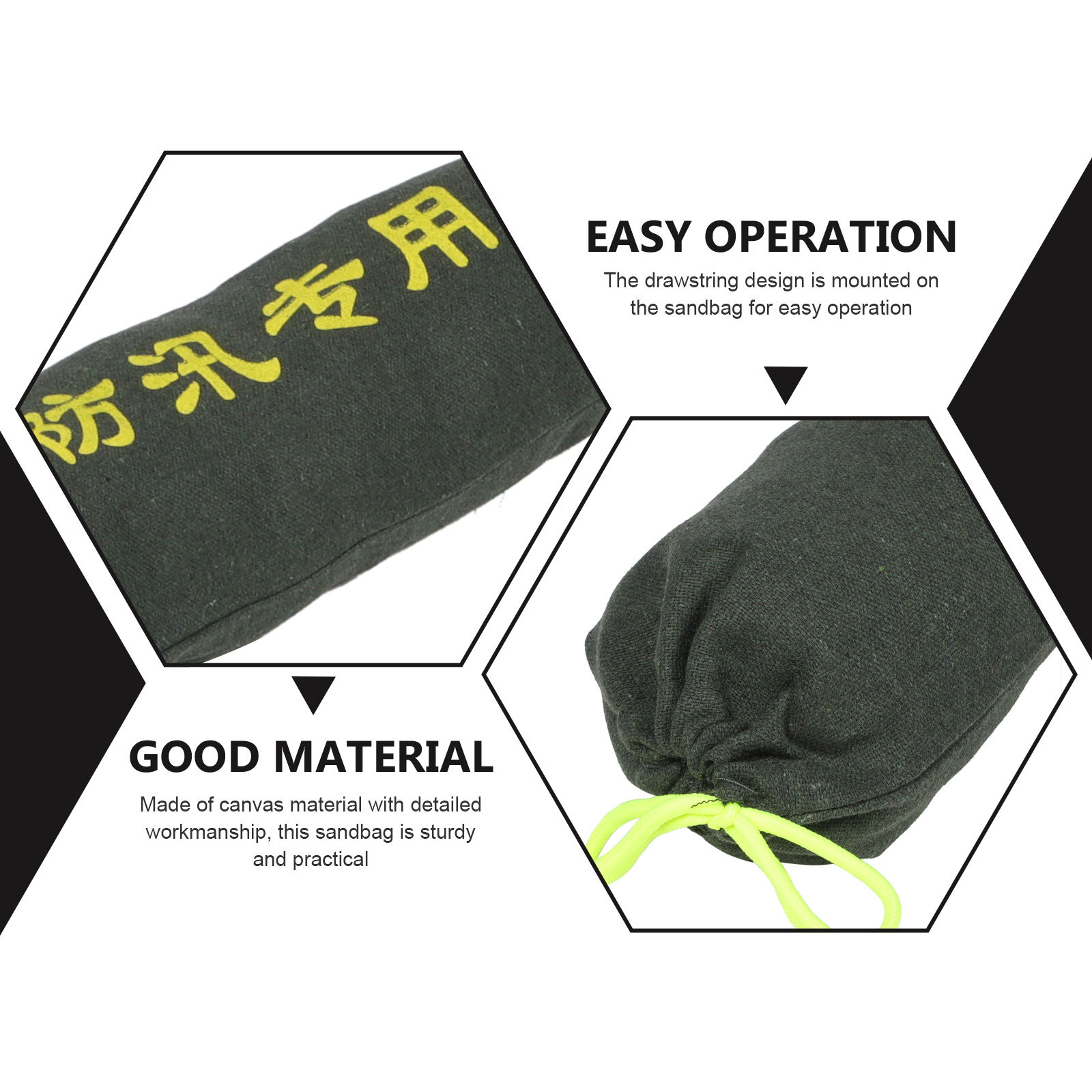 2Pcs Thickened Canvas Sandbags - Flood Barrier Bag ulasan dan harga