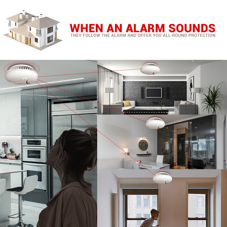 Australia, Europe, wireless in - Smoke Detector Interconnected ulasan dan harga