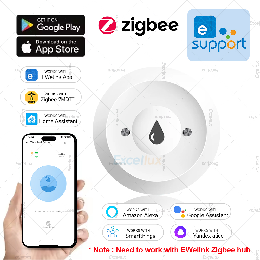 Ewelink Zigbee 3.0 Water Senso - Water Alarm Sensor ulasan dan harga