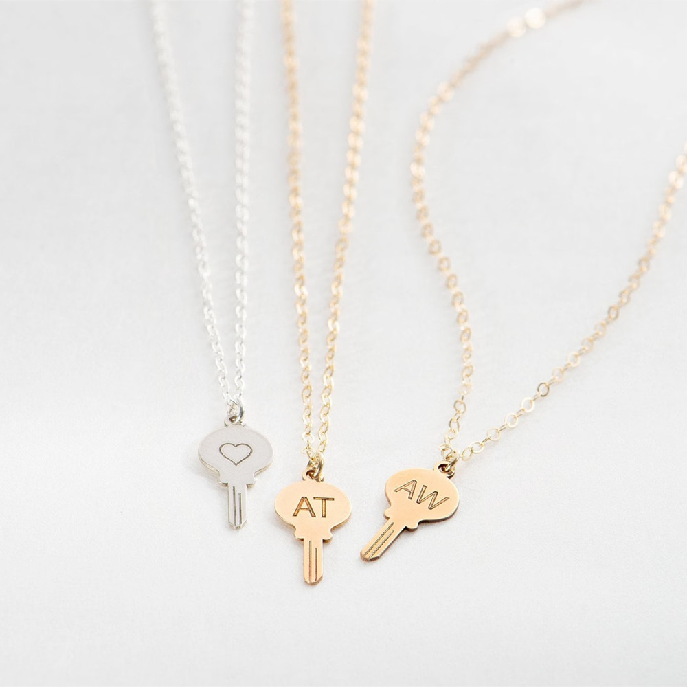Custom Dainty Key Necklace Sta - Personal Alarm Keychain ulasan dan harga
