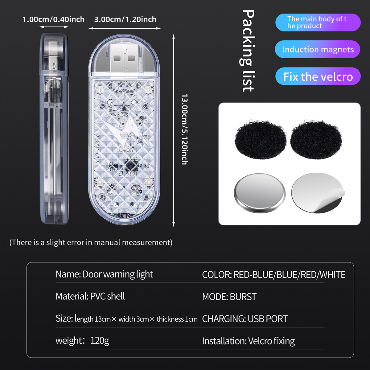 1/2pcs Car Door LED Strobe War - Emergency Exit Sign ulasan dan harga