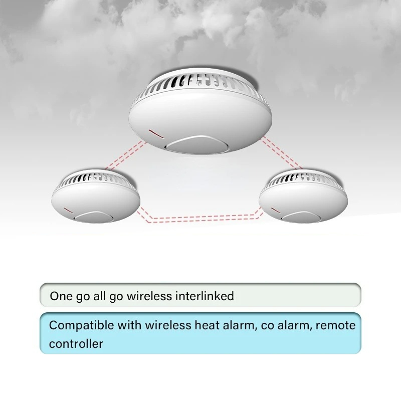 Smart home security alarm syst - Smoke Detector Interconnected ulasan dan harga