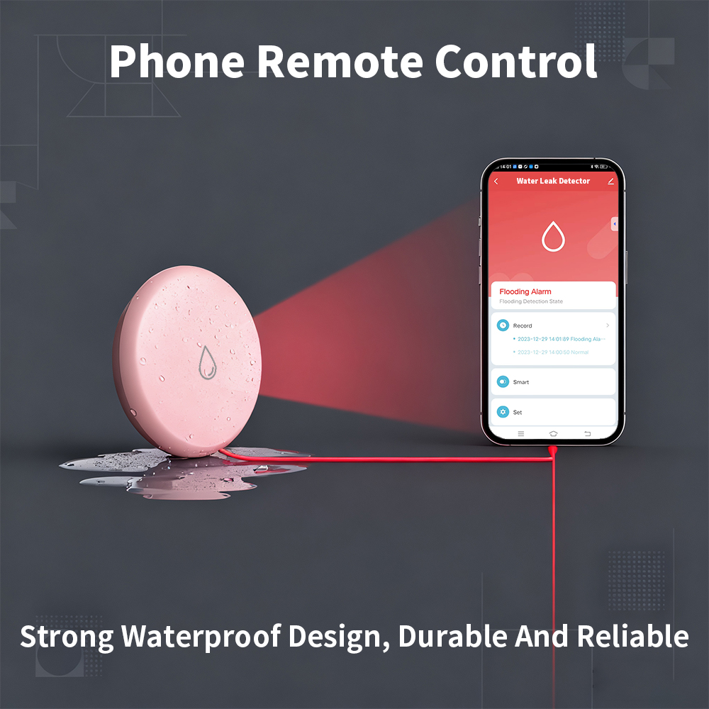 Zigbee Leakage Sensor LED Imme - Water Alarm Sensor ulasan dan harga