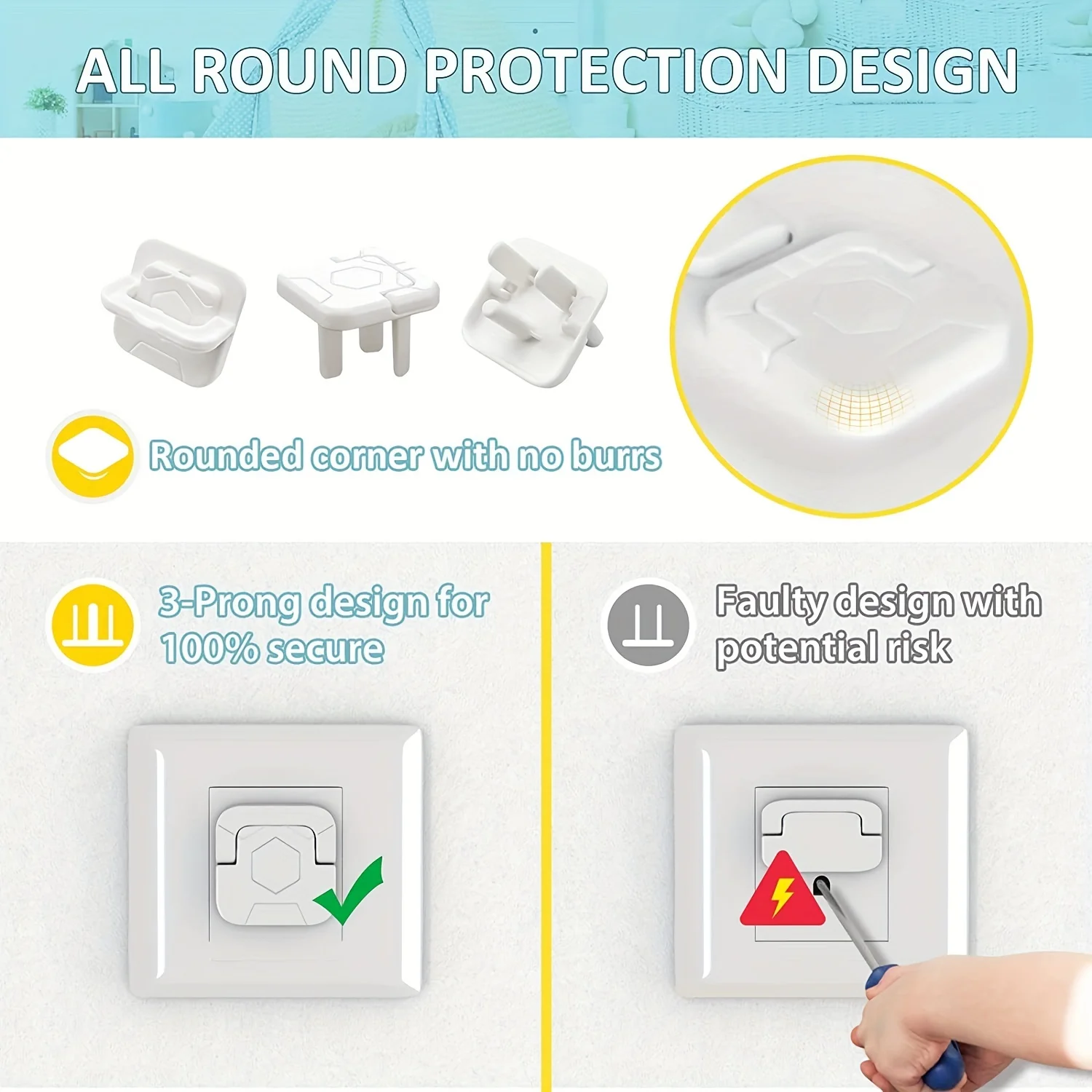 1-20Pc Baby Proof Outlet Cover - Outlet Cover Baby ulasan dan harga