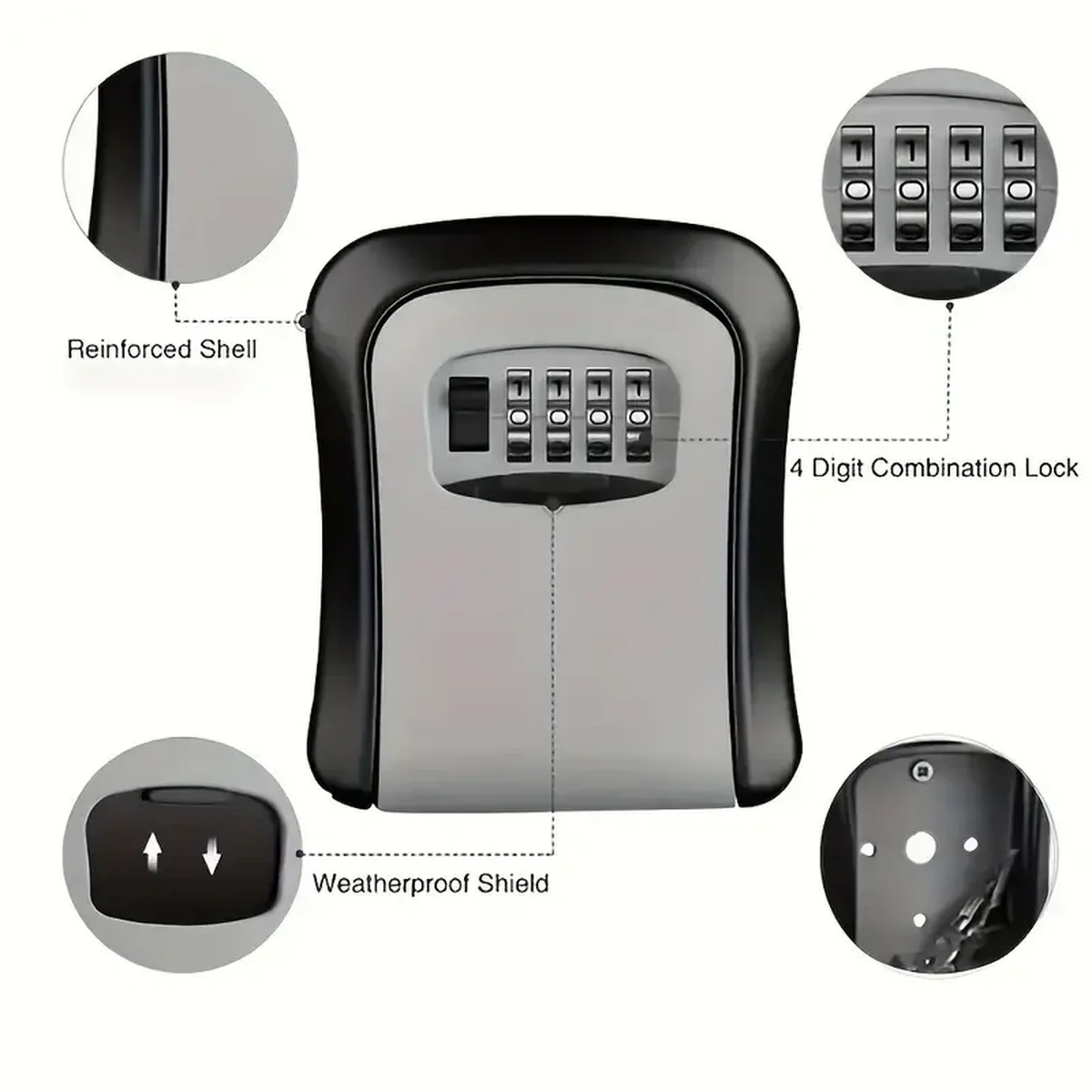 Waterproof Portable Combinatio - Lockbox Key Secure ulasan dan harga