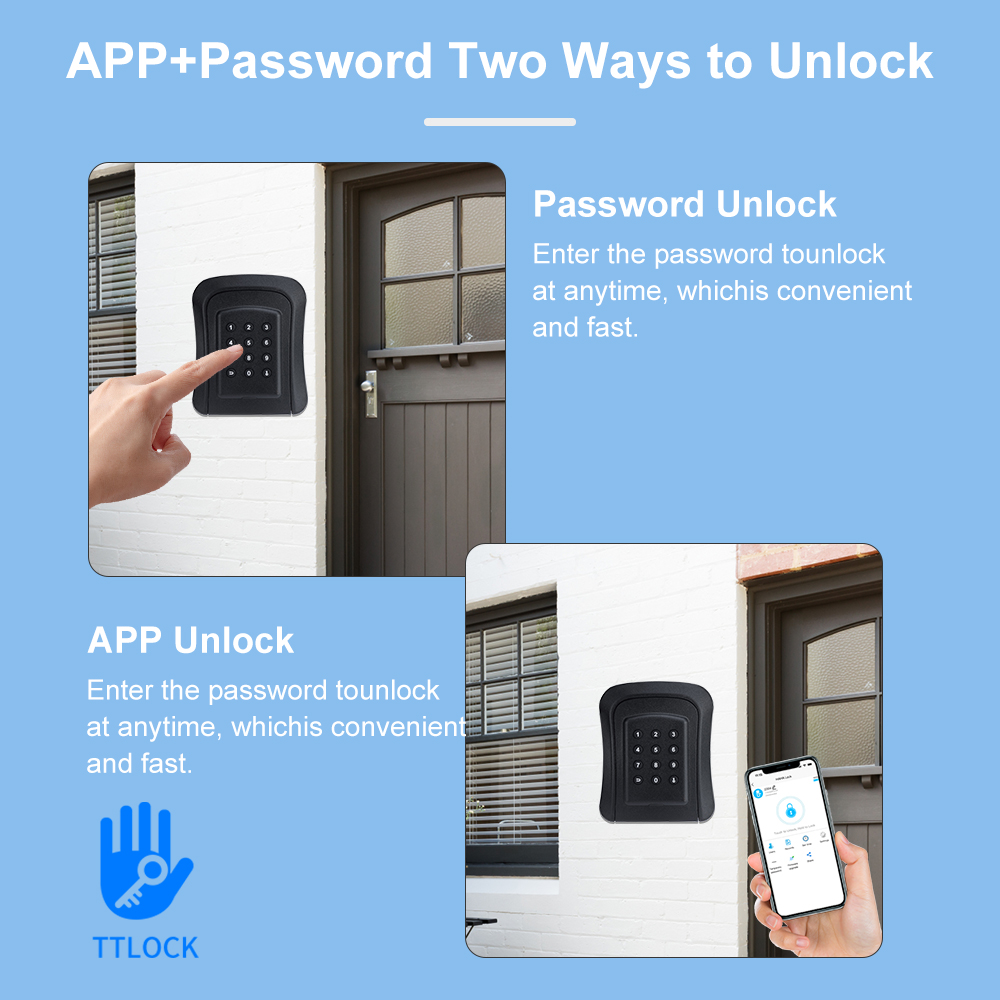 TTLock Wireless Key Box Waterp - Lockbox Key Secure ulasan dan harga