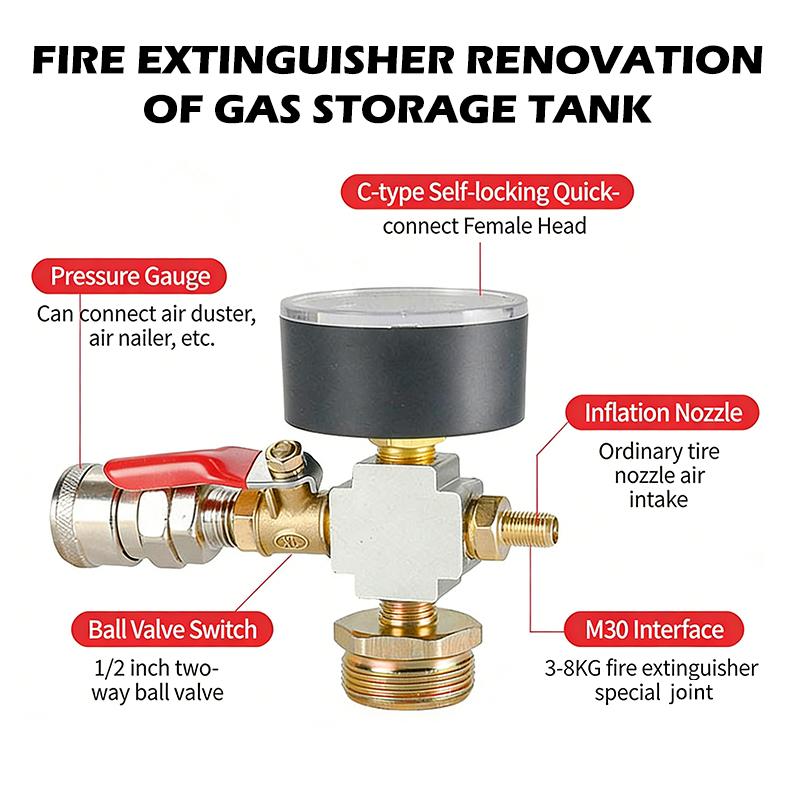 Air Pump Pressure Adapter Conv - Fire Extinguisher Small ulasan dan harga