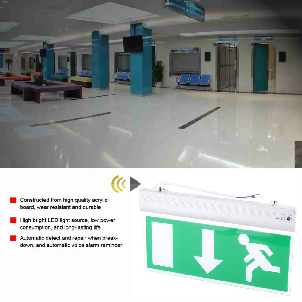 Commercial LED Emergency Sign  - Emergency Exit Sign ulasan dan harga