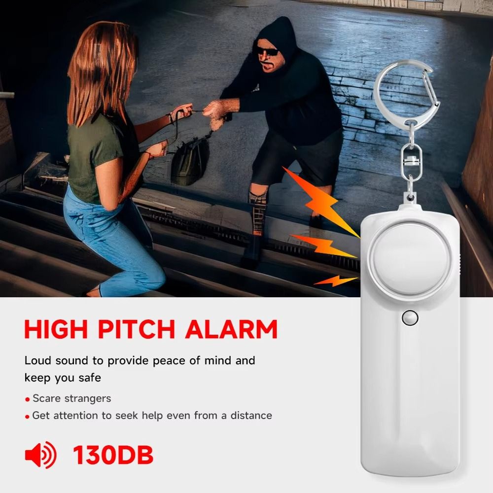 130dB Loud Personal Security A - Personal Alarm Keychain ulasan dan harga
