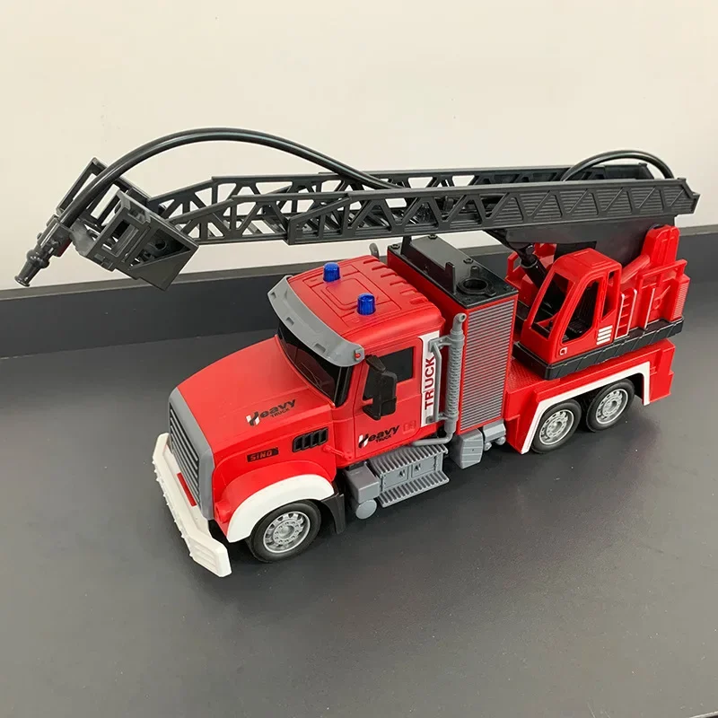 2.4G RC Fire Engine Car with S - Fire Escape Ladder ulasan dan harga