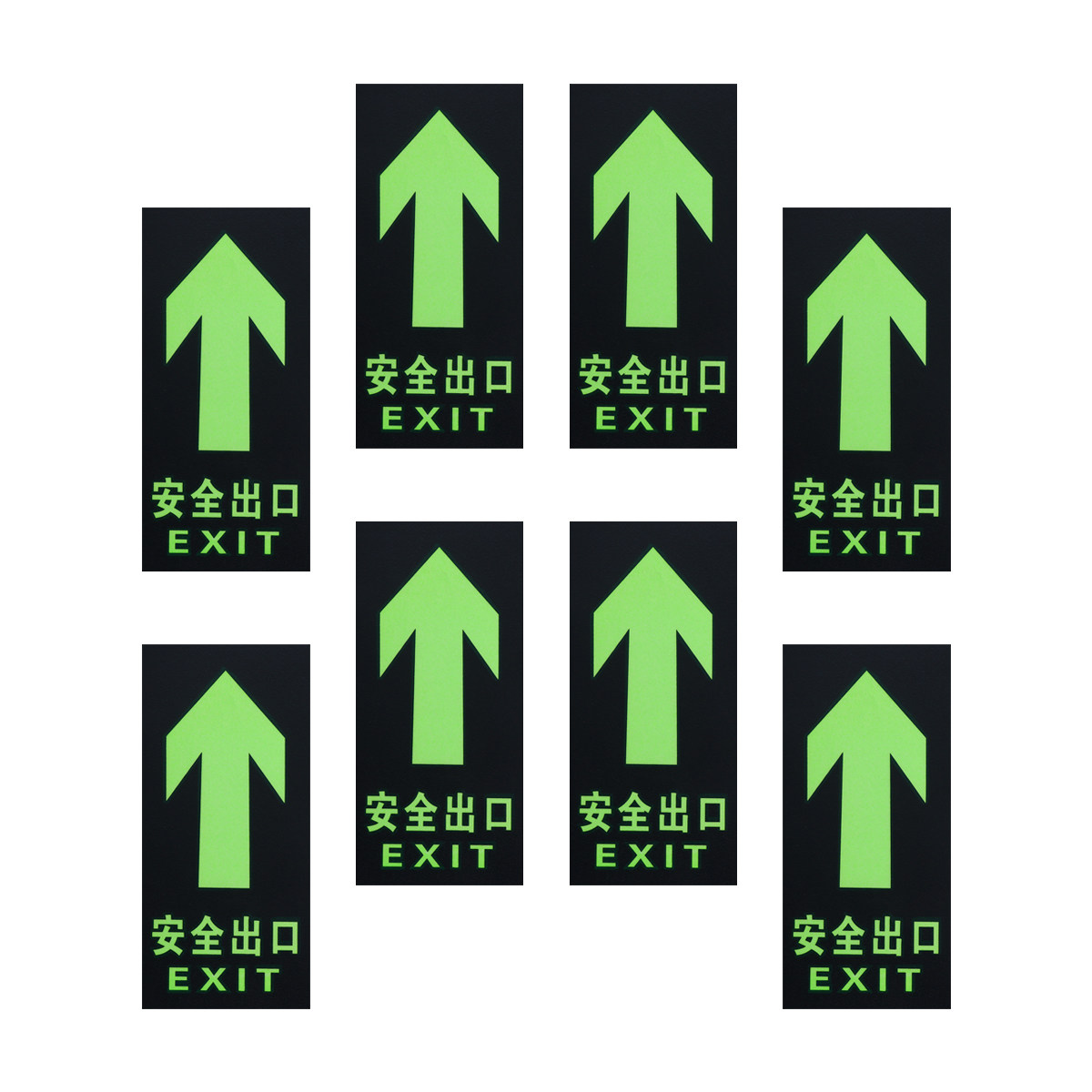 8Pcs Safety Exit Sign Luminous - Emergency Exit Sign ulasan dan harga