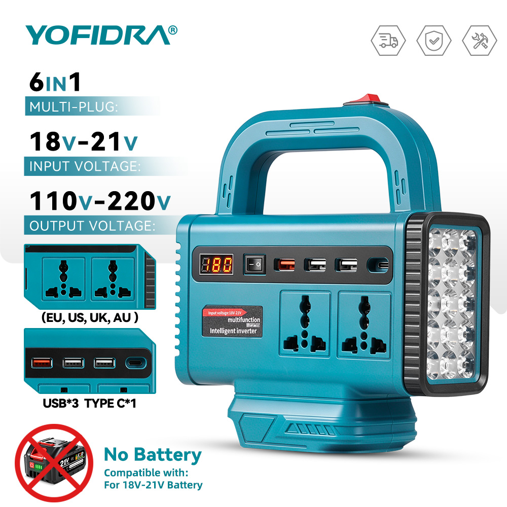 YOFIDRA 220V Portable Power In - Power Outage Light ulasan dan harga