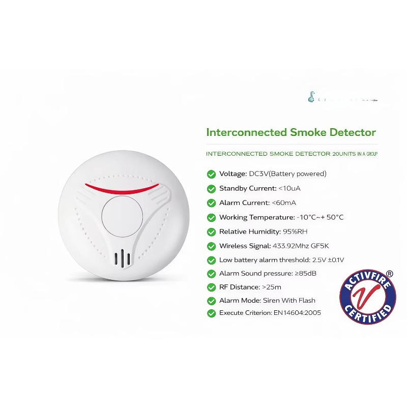 Activfire AU Standard AS3786 W - Smoke Detector Interconnected ulasan dan harga