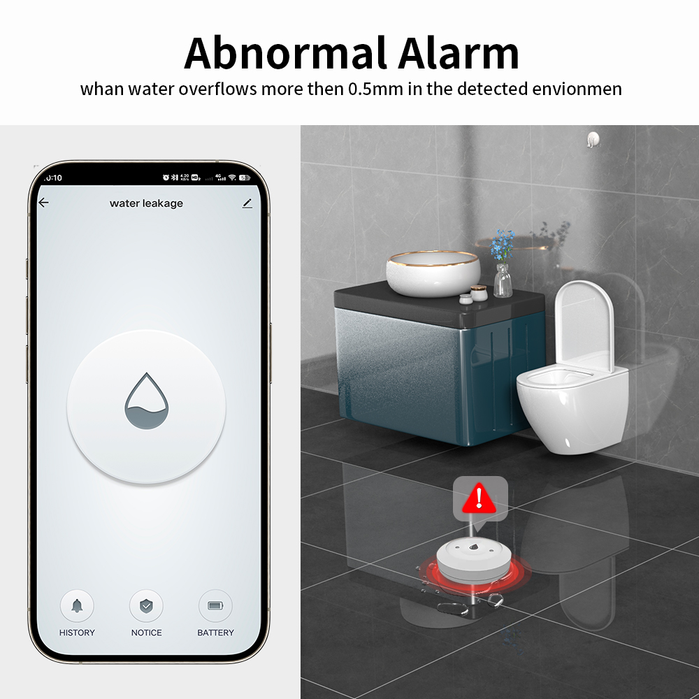 TNCE ZigBee3.0 Tuya Smart Wate - Water Alarm Sensor ulasan dan harga