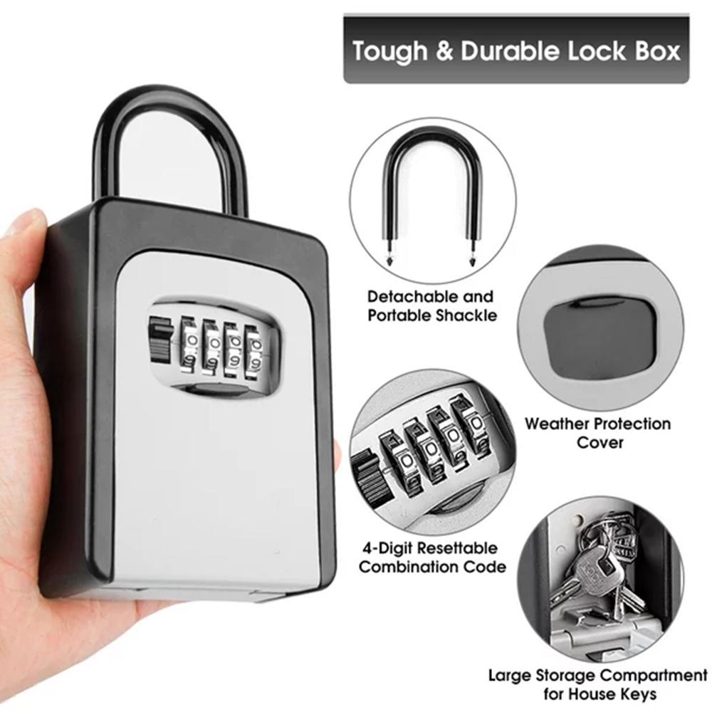 Wall-Mounted Key Storage Box P - Lockbox Key Secure ulasan dan harga