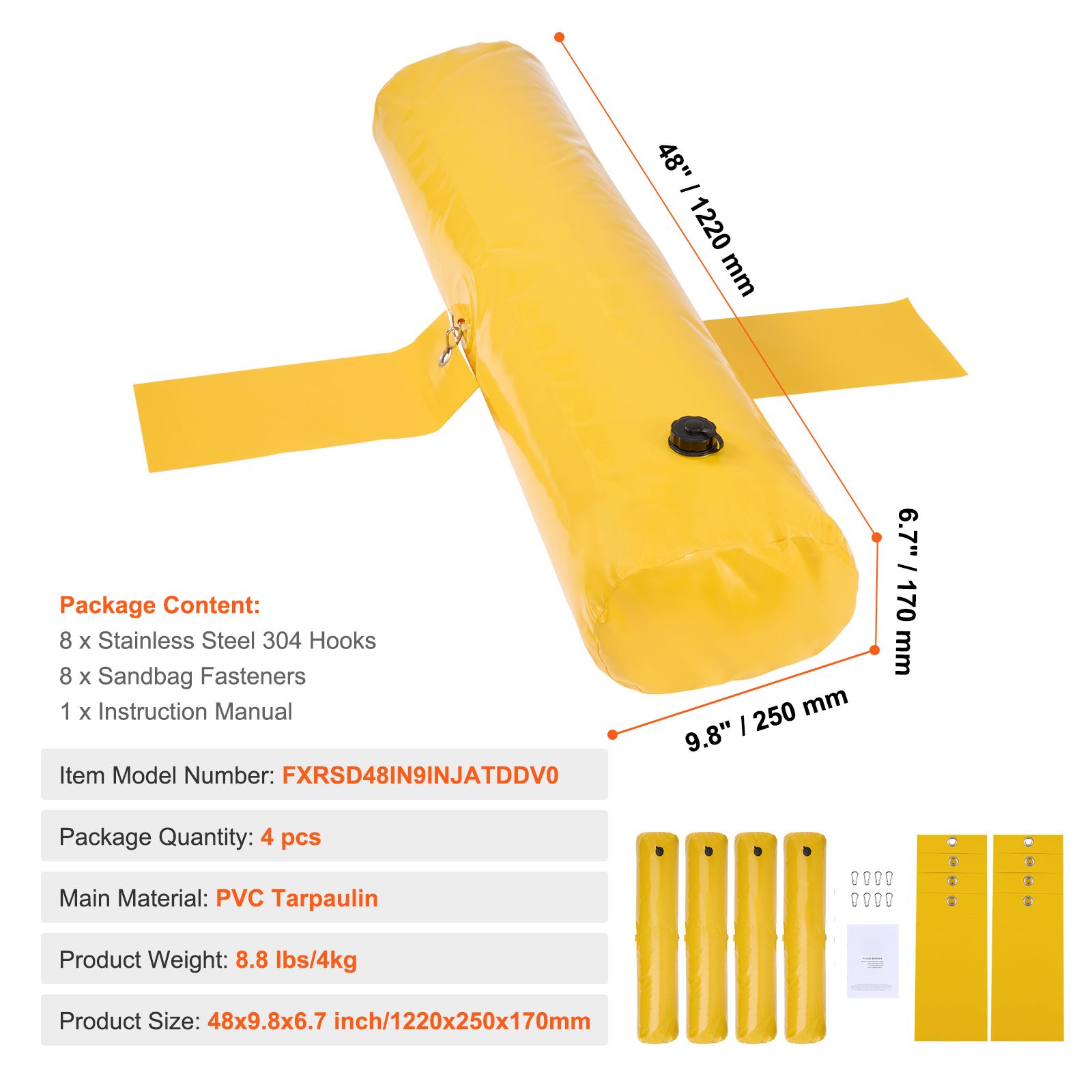 Flood Barriers, Sandbag Altern - Flood Barrier Bag ulasan dan harga