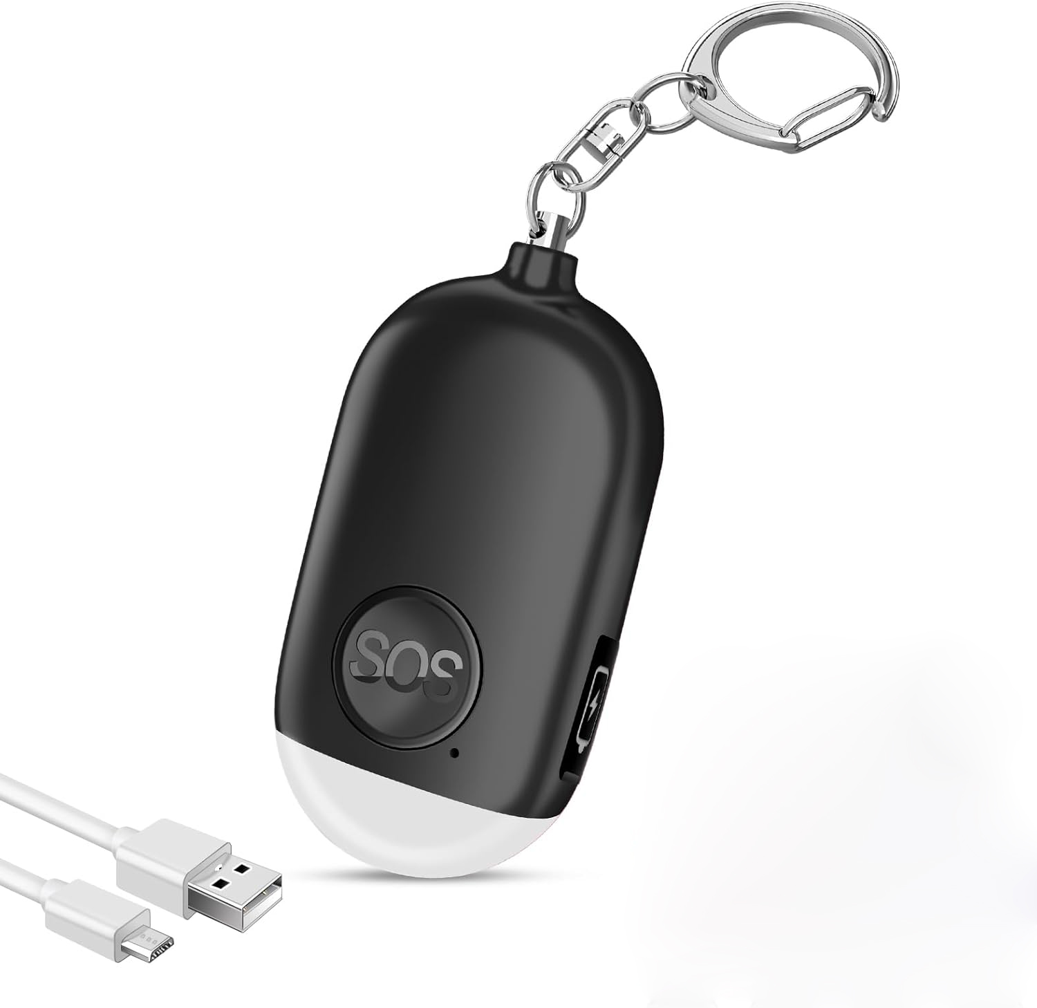 1pc Ultra-Loud 130DB Personal  - Personal Alarm Keychain ulasan dan harga