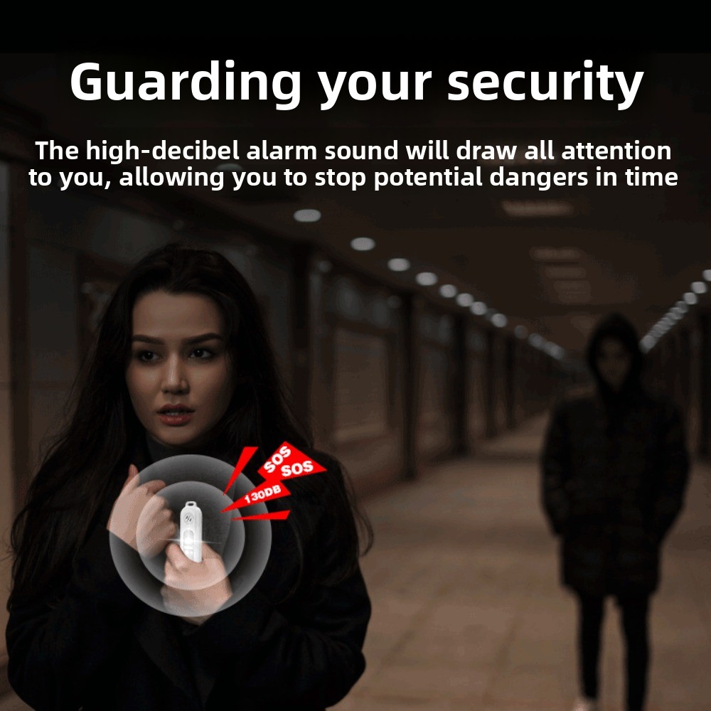 130dB Night Running Safety War - Personal Alarm Keychain ulasan dan harga